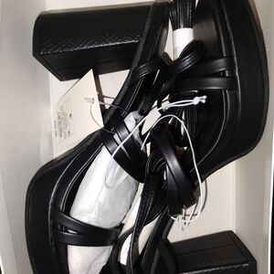 a new day Black Platform Sandals